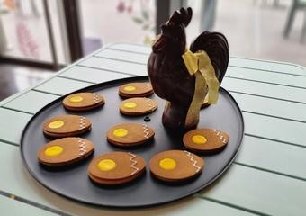 Recette de biscuits chocolat blanc de Pâques