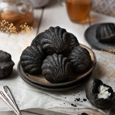 Recette de madeleines sésame noir & chocolat blanc 