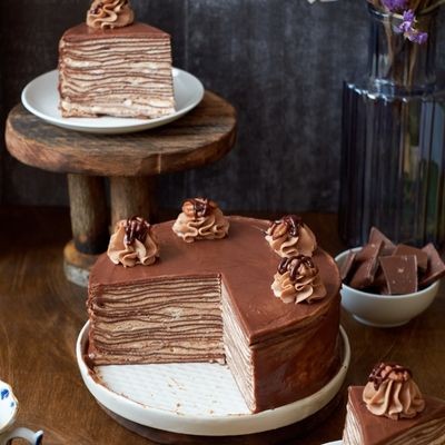 Recette de gâteau de crêpes au chocolat 