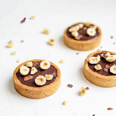Recette de la tartelettes chocolat gianduja noisette