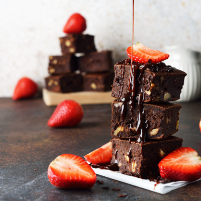 Recette de brownie aux fraises