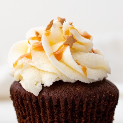 Recette du cupcakes chocolat coeur caramel