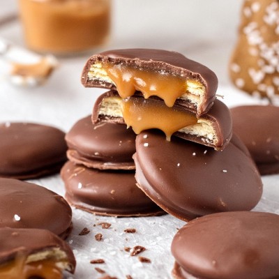 Recette de cookies cœur caramel enrobés de chocolat Weiss 
