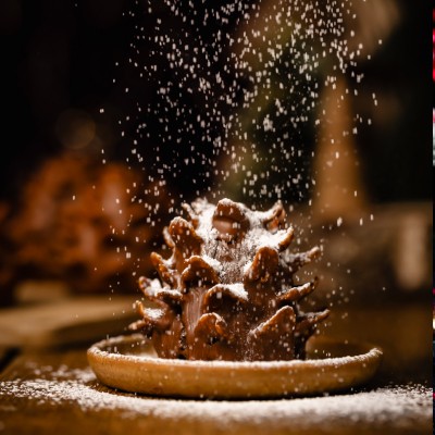 Noël : Recette de pommes de pin en chocolat Weiss